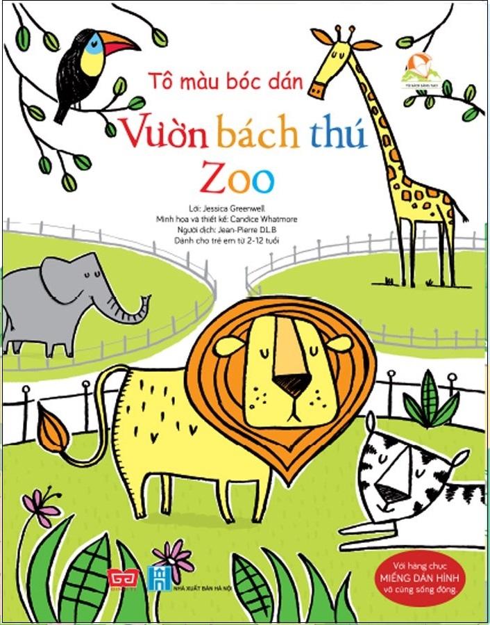 Tô Màu Bóc Dán - Vườn Bách Thú - Zoo