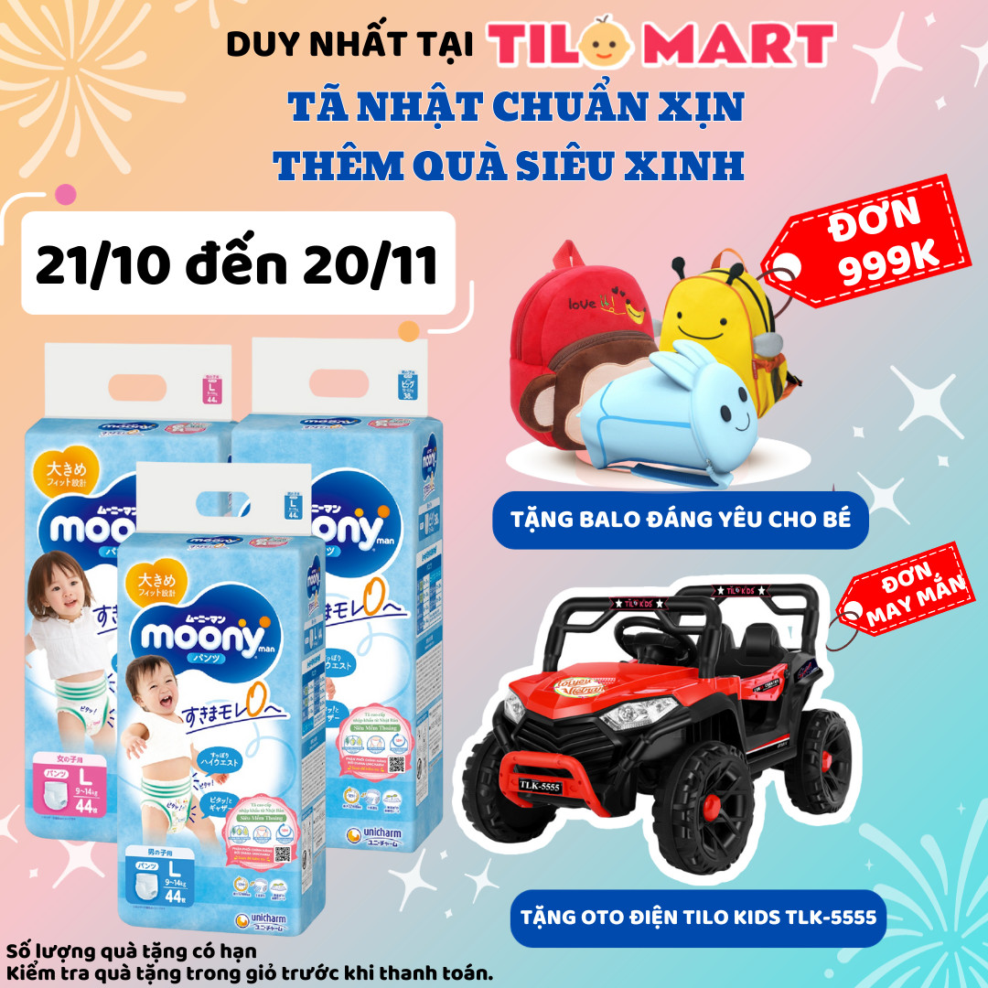 Tã Quần Cao Cấp Moony Nhật Bản Bé Trai L44