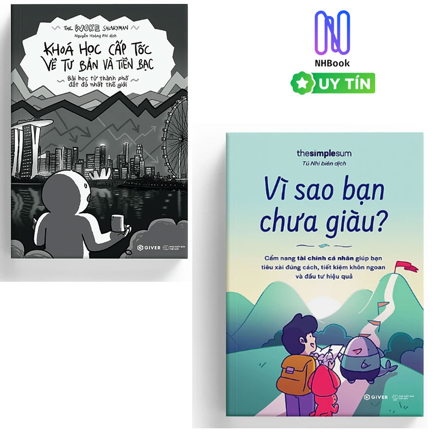 Combo 2 cuốn sách quản trị tài chính cá nhân xuất sắc năm 2026 : Vì Sao Bạn Chưa Giàu? - Cẩm Nang Tài Chính Giúp Bạn Tiêu Xài Đúng Cách, Tiết Kiệm Khôn Ngoan và Khoá Học Cấp Tốc Về Tư Bản Và Tiền Bạc - Bài Học Từ Thành Phố Đắt Đỏ Nhất Thế Giới