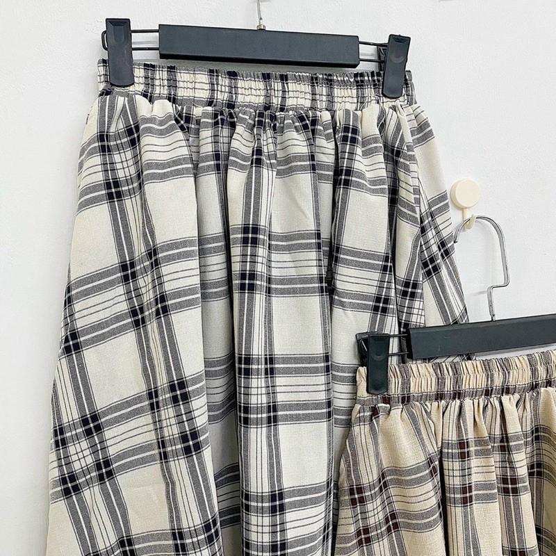 Chân váy kẻ sọc basic siêu dễ thương thời trang hàn quốc - Váy Xinh