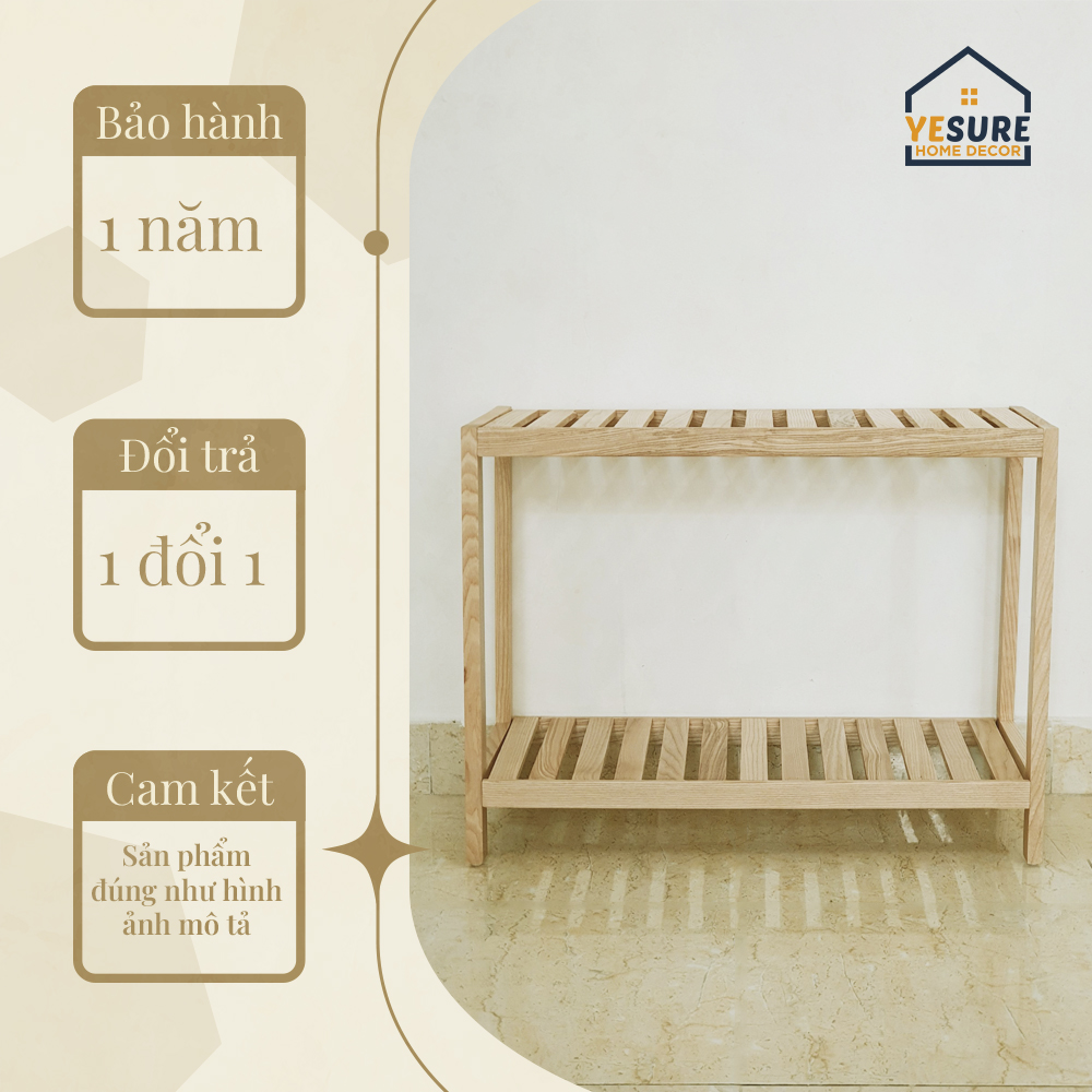 Kệ gỗ Tần Bì đa năng dùng trang trí phòng ngủ , tab đầu giường , để giầy dép YESURE HOME DECOR - Hàng chính hãng