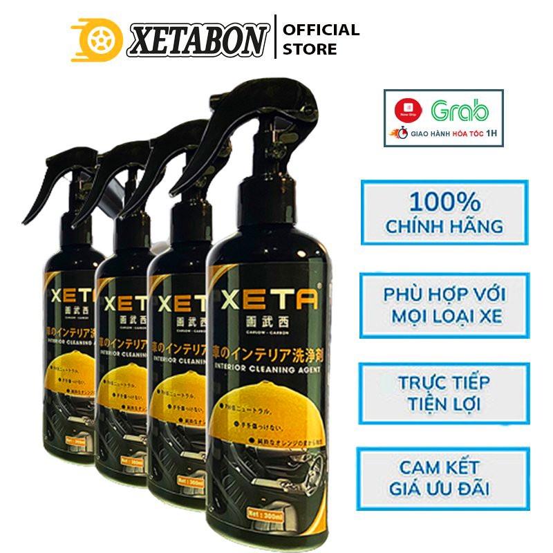Vệ Sinh Ghế Da - Vệ Sinh Nội Thất Ô tô, Taplo, Dung Dịch Làm Sạch Xe Hơi - Xịt tẩy nội thất XETA,chiết xuất từ vỏ cam