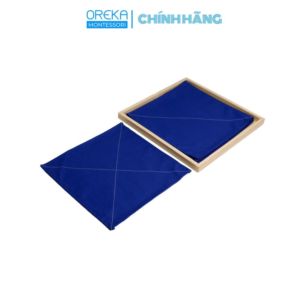 Đồ chơi trẻ em Oreka Montessori Bộ giáo cụ Gấp khăn - 0221900