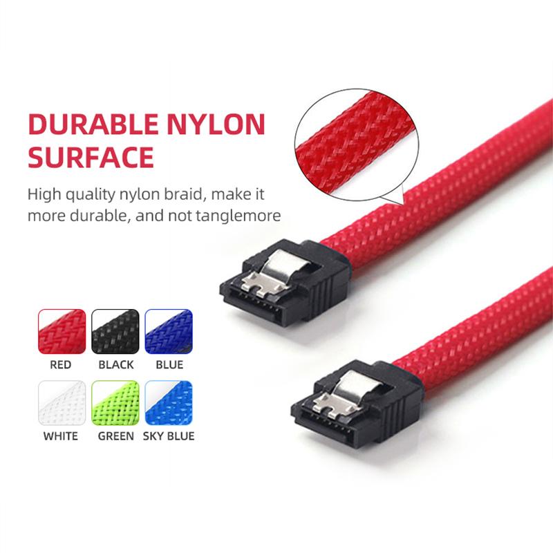 Cáp Dữ Liệu SSD HDD SATA 3.0 III Sang Ổ Cứng SSD HDD Dây Sata3 Thẳng Góc 6Gb/giây Cho Bo Mạch Chủ MSI Gigabyte