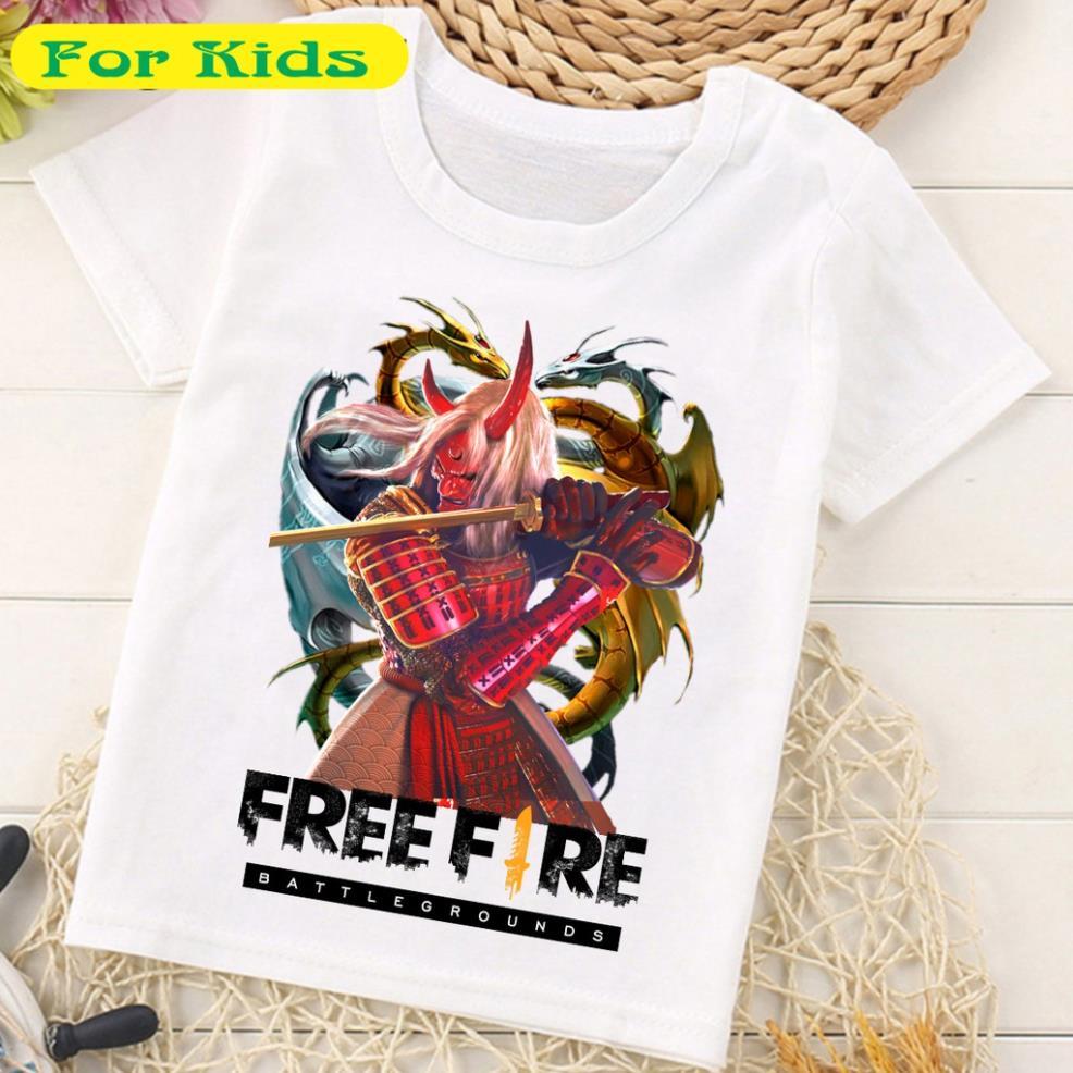 Áo Thun Free Fire Cho Bé Trai Bé Gái Từ 10kg