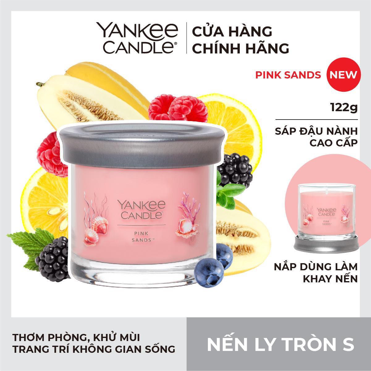 Nến ly tròn sáp đậu nành Yankee Candle size L (567g) - Pink Sands