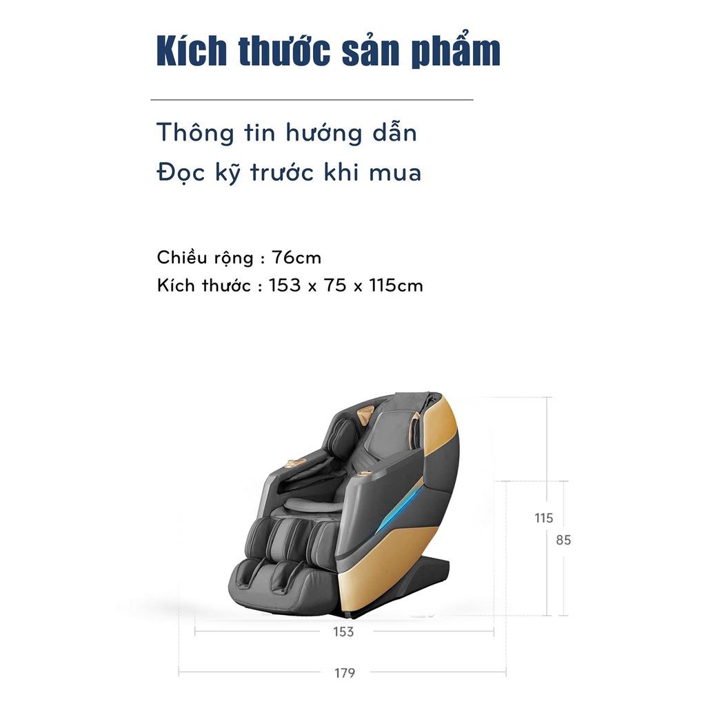 Máy massage Toàn Thân Okinawa OS 855 Massage công nghệ 5D, bi di chuyển, điều khiển giọng nói và kéo giãn đỉnh cao