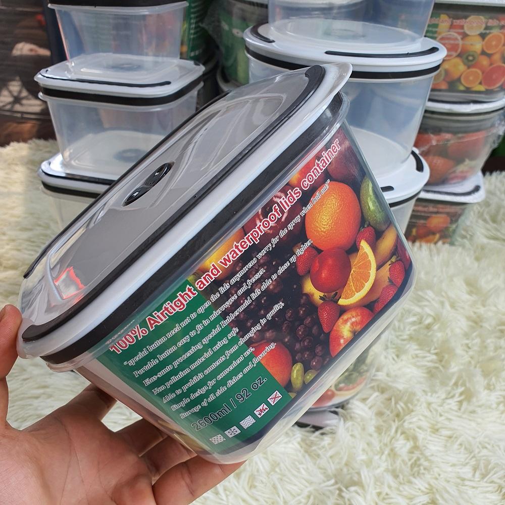 Combo 10 HỘP ĐỰNG THỰC PHẨM 5 VUÔNG 5 VUÔNG NHIỀU KÍCH CỠ SIÊU TIỆN DỤNG Trữ đông thức ăn - Sử dụng lò vi sóng