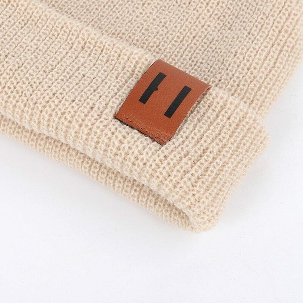 Mũ beanie dệt kim giữ ấm mùa đông cho bé