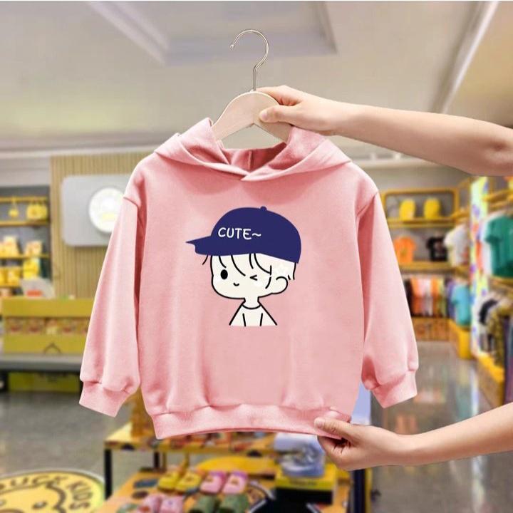 Áo hoodie bé trai đội mũ cute cho bé trai từ 9 đến 33kg , chất nỉ bông siêu xinh