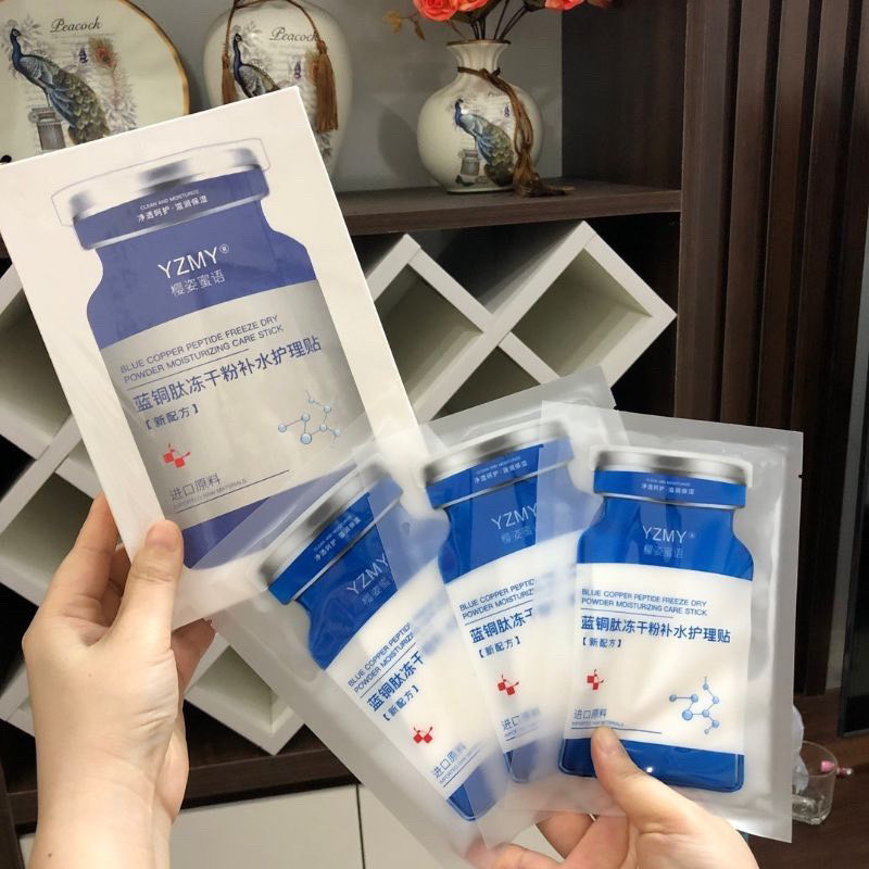 Sản phẩm dụng cụ làm đẹp cho bạn gái  _ Set 10 miếng mặt nạ tế bào gốc dưỡng ẩm làm đẹp cho mặt