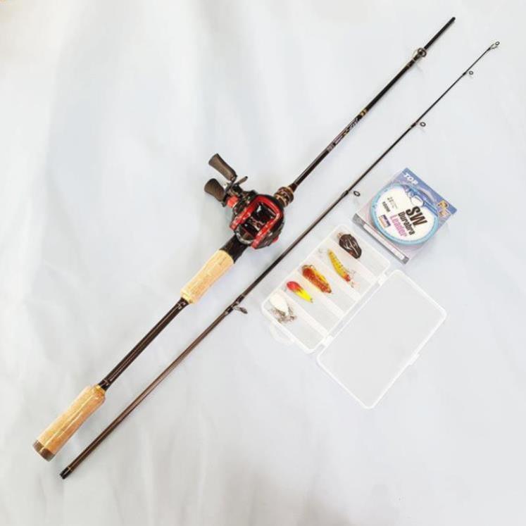 Bộ cần câu lure máy ngang cao cấp, cần câu MSX - BCM12-ngang