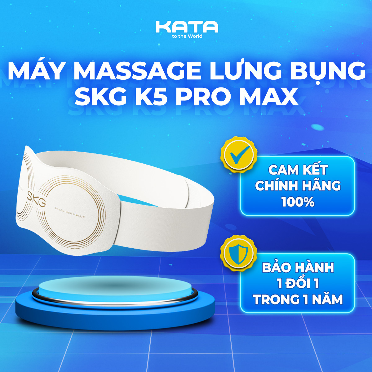 Máy massage lưng bụng KATA SKG K5 Promax