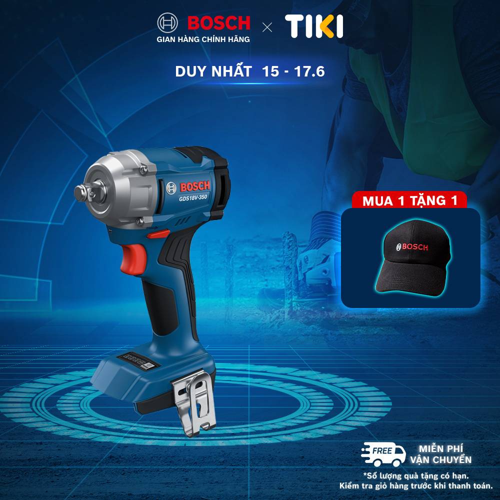 Máy siết ốc dùng pin Bosch GDS 18V-350 Solo