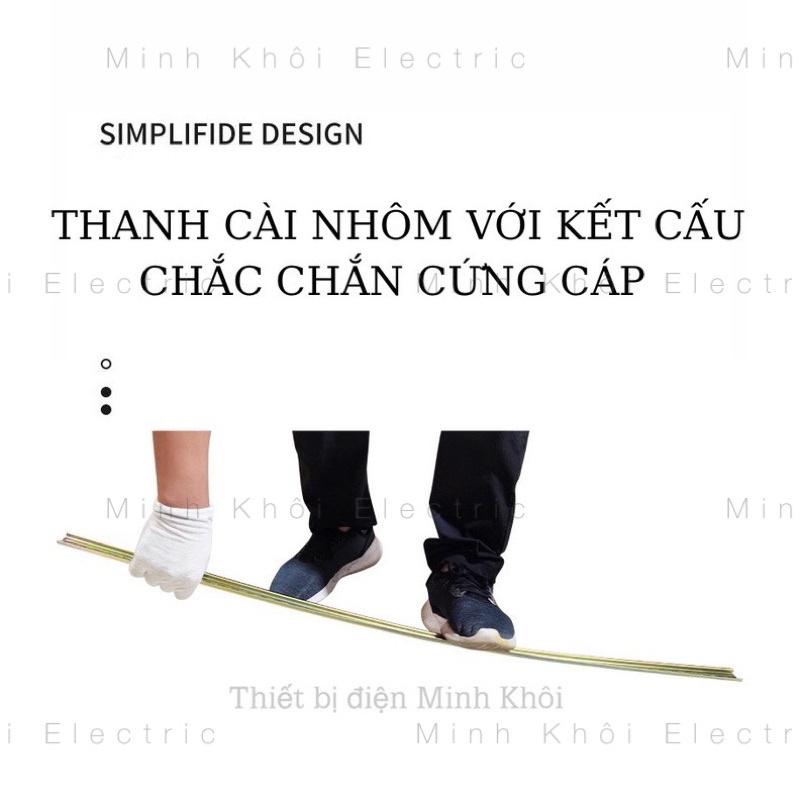 Thanh cài át nhôm, thanh ray nhôm cài aptomat, khởi động từ dài 1m, thanh day nhôm cài thiết bị, thanh din rail tủ điện