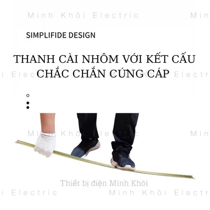 thanh cài át nhôm, thanh ray nhôm cài aptomat, khởi động từ dài 1m, thanh day nhôm cài thiết bị, thanh din rail tủ điện