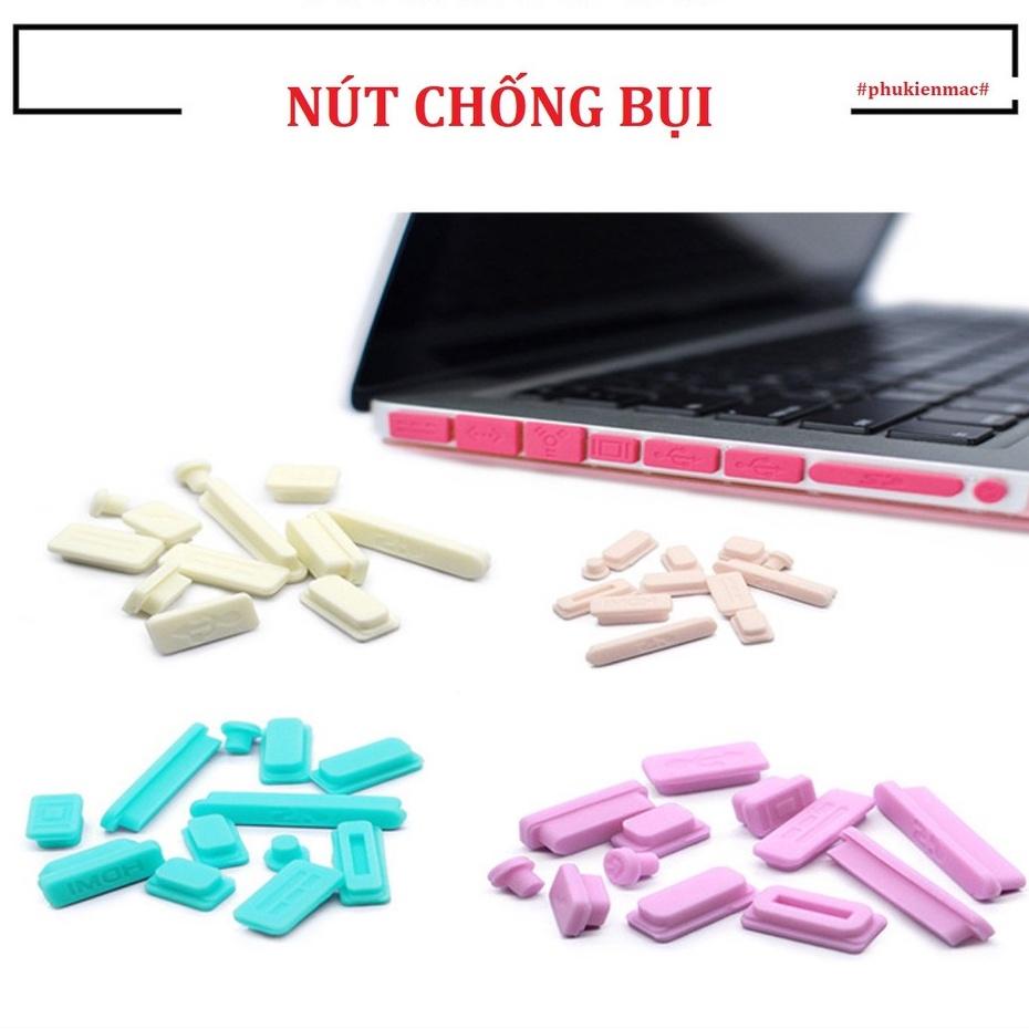 Bộ Nút Chống Bụi Silicon 5 Nút, 9 Nút, 12 Nút Cho Laptop/Macbook Đủ Màu