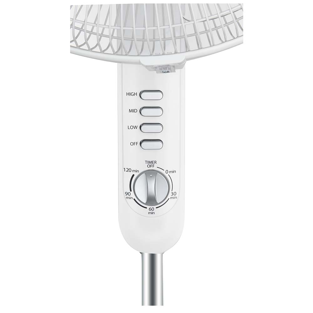 Quạt đứng Toshiba F-LSA10VN, Màu Trắng, 50W- 5 cánh - Hẹn giờ tắt - Góc đảo gió 85 độ - Hàng chính hãng, bảo hành 12 tháng