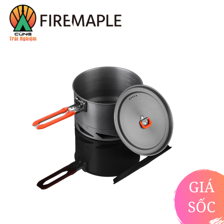 [CHÍNH HÃNG] Nồi Dã Ngoại 1.5L Kèm Bát Ăn Chuyên Dụng Dã Ngoại Fire-Maple Cho Nấu Ăn Ngoài Trời FEAST K2