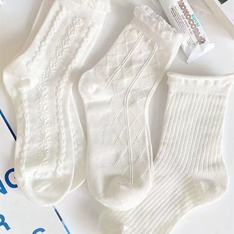 SET 5 ĐÔI TẤT VỚ NƠ NỮ DỄ THƯƠNG MÃ 50 DÀNH CHO NỮ