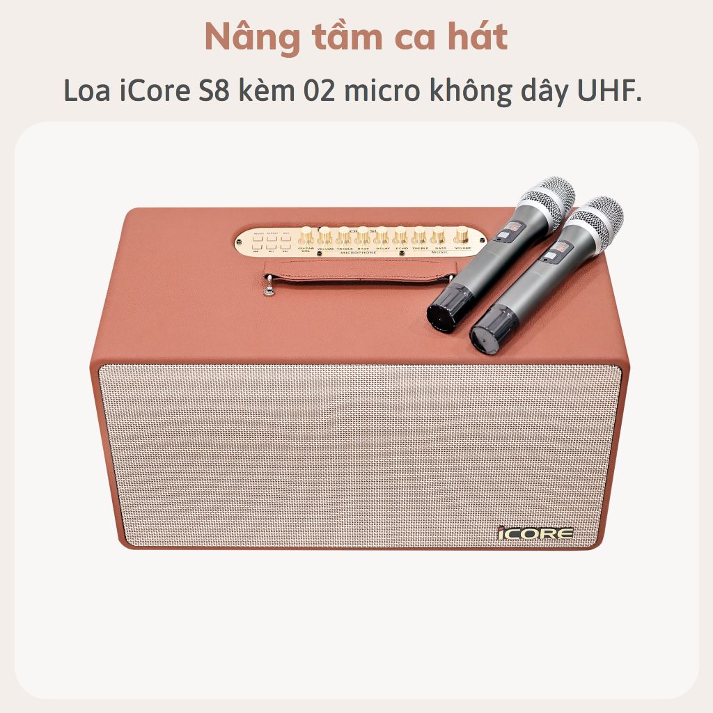 Loa Karaoke Xách Tay iCore S8 - Hàng chính hãng