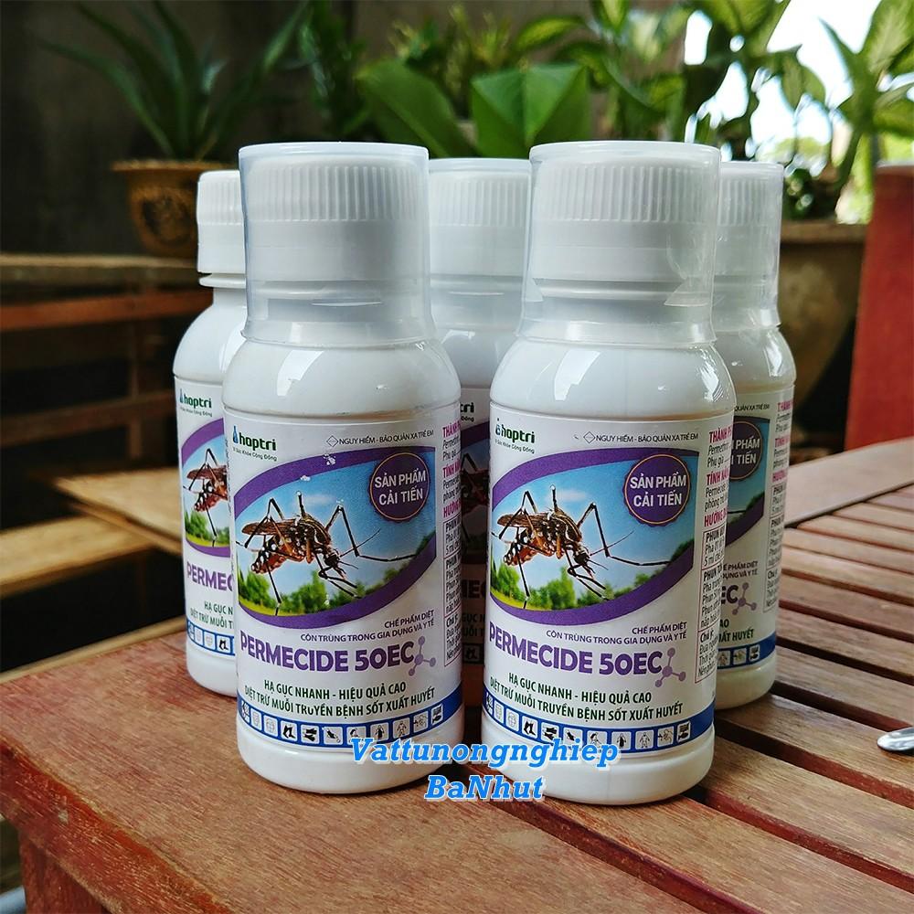 PERMECIDE 50EC - Chai 100ml (Hợp Trí) Diệt Trừ Ruồi Muỗi Và Côn Trùng - Hạ Gục Nhanh Tiêu Diệt Gọn