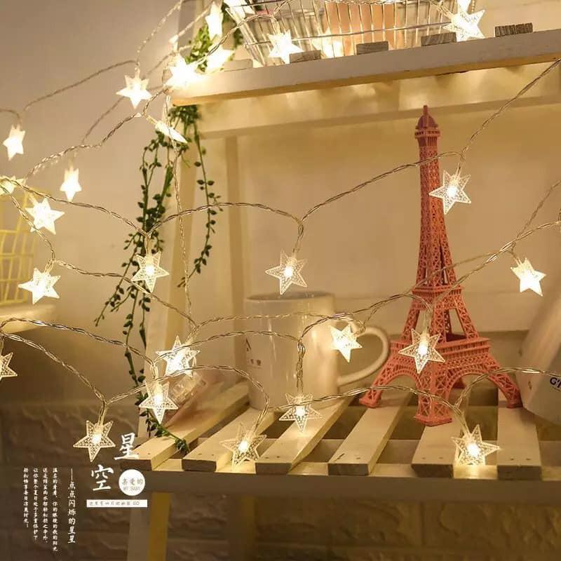 Dây đèn nháy led trang trí hình ngôi sao 3m/ 6m usb, 3m cắm điện đủ màu