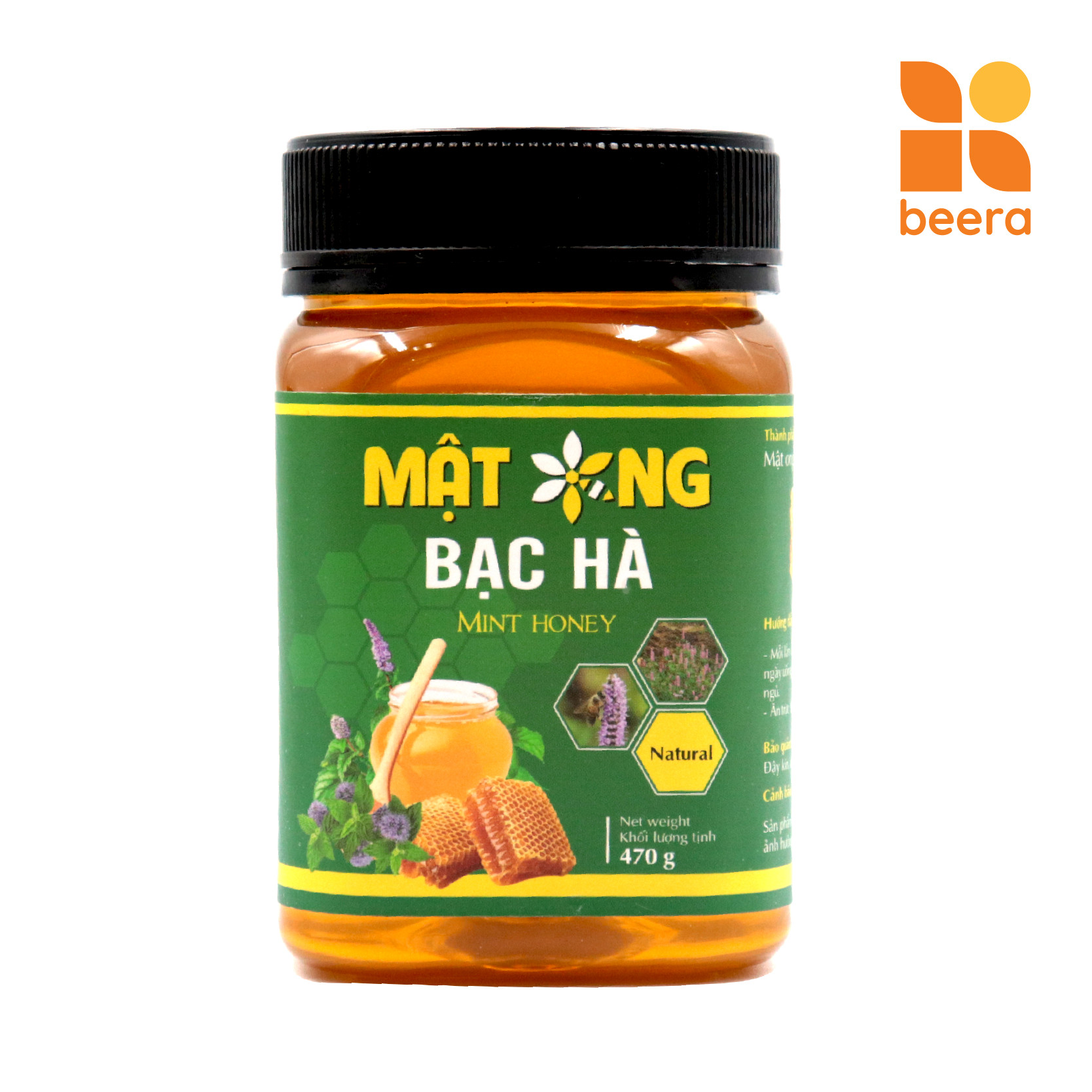 Mật ong Bạc Hà 470g