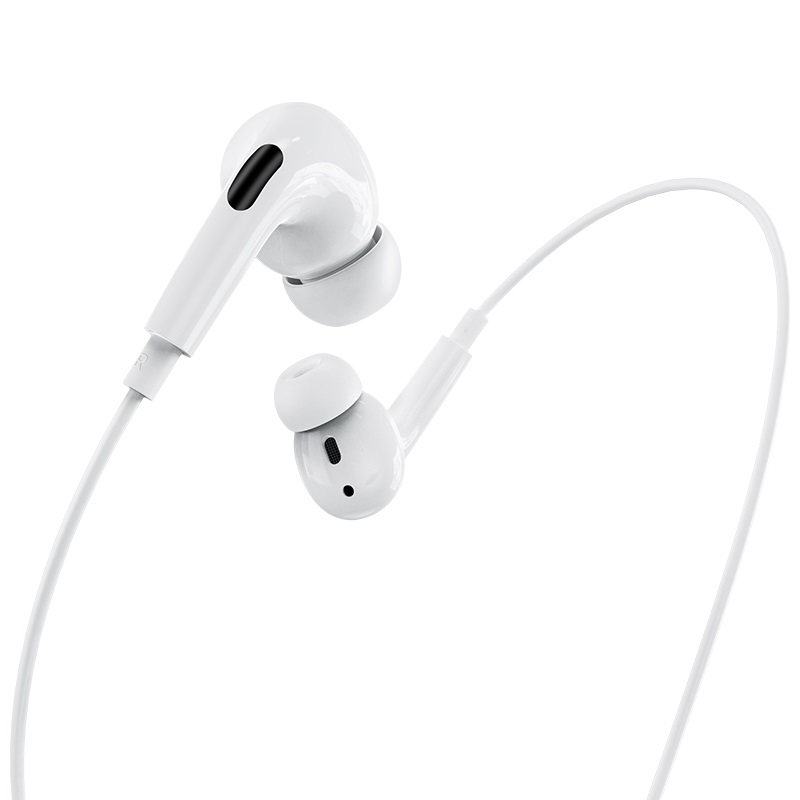 Tai nghe nhét tai Hoco jack 3.5mm dây dẻo tròn tích hợp Mic dài 120CM M1 Pro - Hàng chính hãng