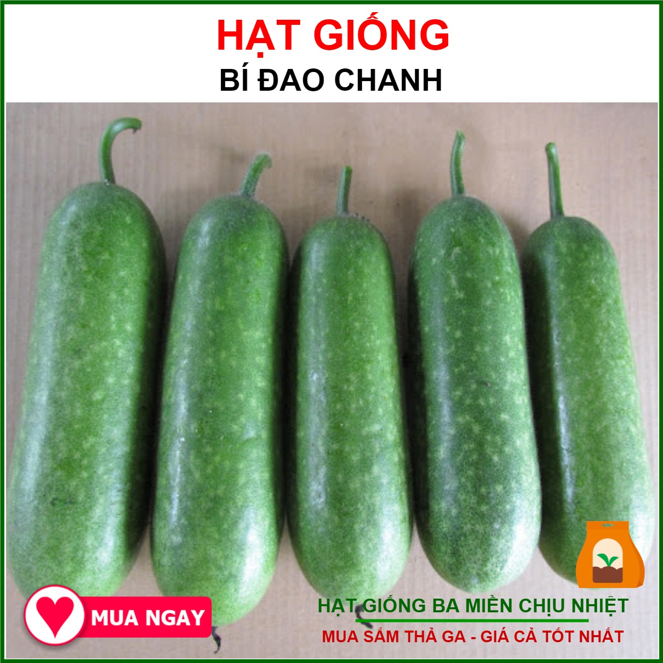 Bộ 2 Gói Hạt Giống Bí Đao Chanh 0.2g
