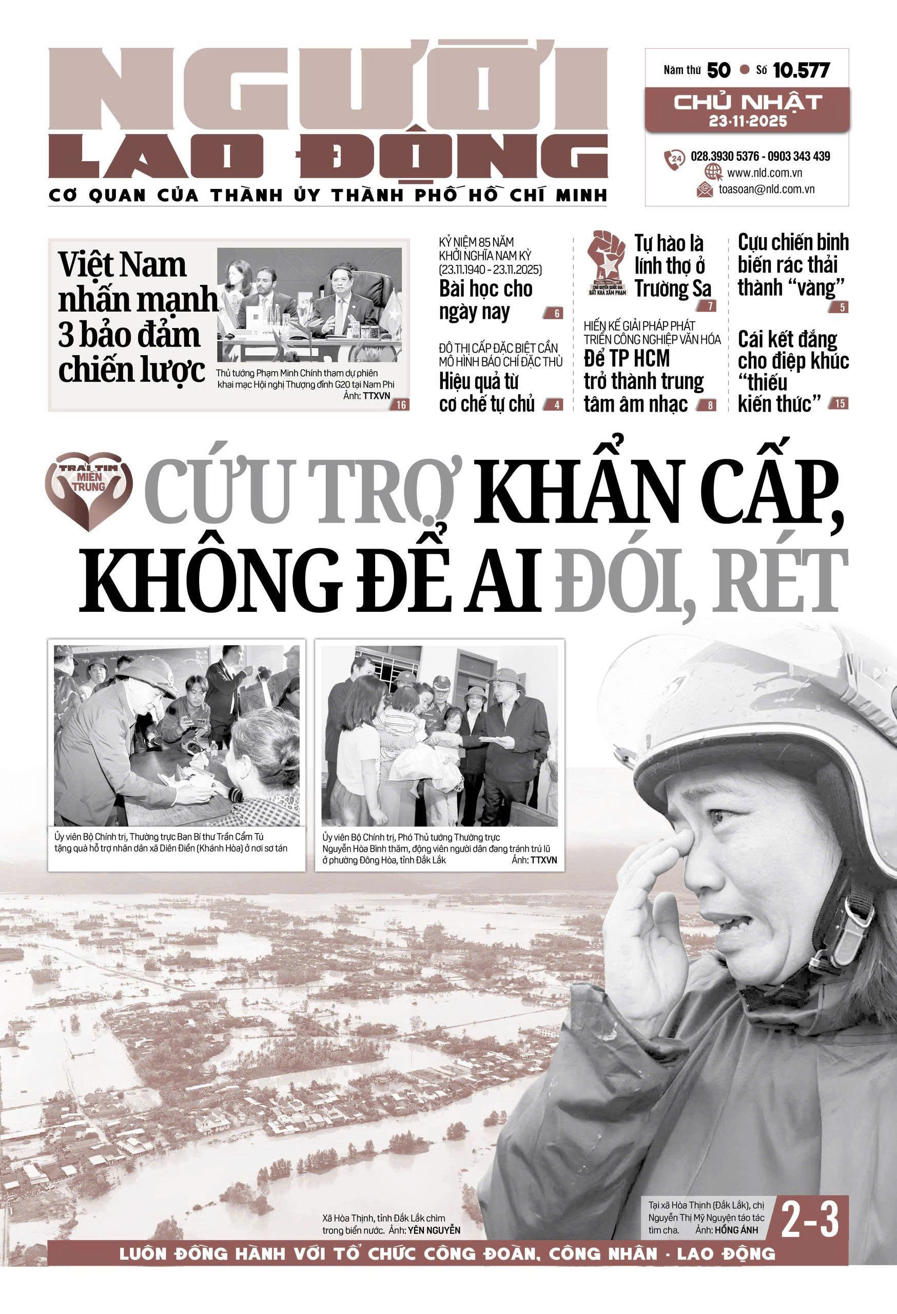 Nhật báo Người Lao Động từ ngày 17-11-2025 đến 23-11-2025