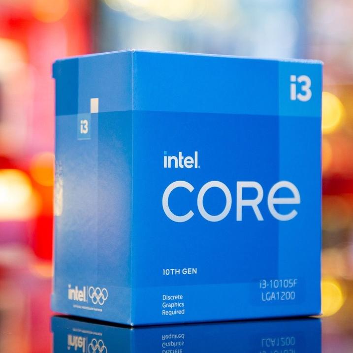 CPU Intel Core i3-10105F (3.7GHz turbo up to 4.4Ghz, 4 nhân 8 luồng, LGA1200) - Hàng chính hãng BH 3 năm