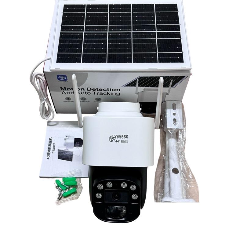 (Lỗi 1 đổi 1) CAMERA YOOSEE NĂNG LƯỢNG MẶT TRỜI DÙNG SIM 4G FHD - XOAY 350 ĐỘ - ĐÀM THOẠI 2 CHIỀU - CẢNH BÁO CHUYỂN ĐỘNG - CHỐNG NƯỚC - PIN SẠC NLMT - CHƯA CÓ SIM - Hàng nhập khẩu