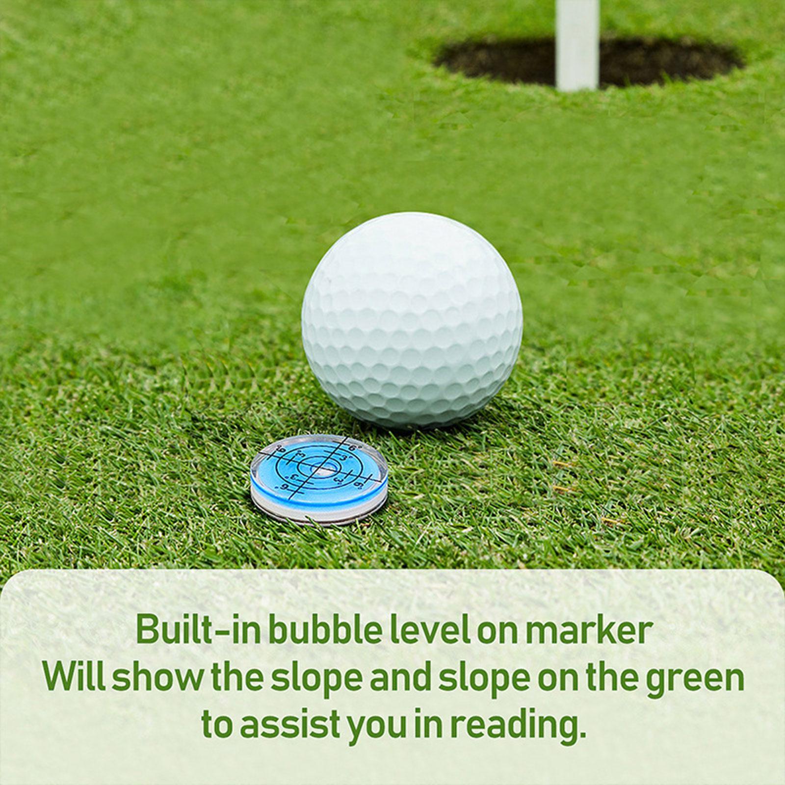Golf Ball Marker Golf Hat Clip Putting Aid Ball Mark for Outdoor Golfer Gift