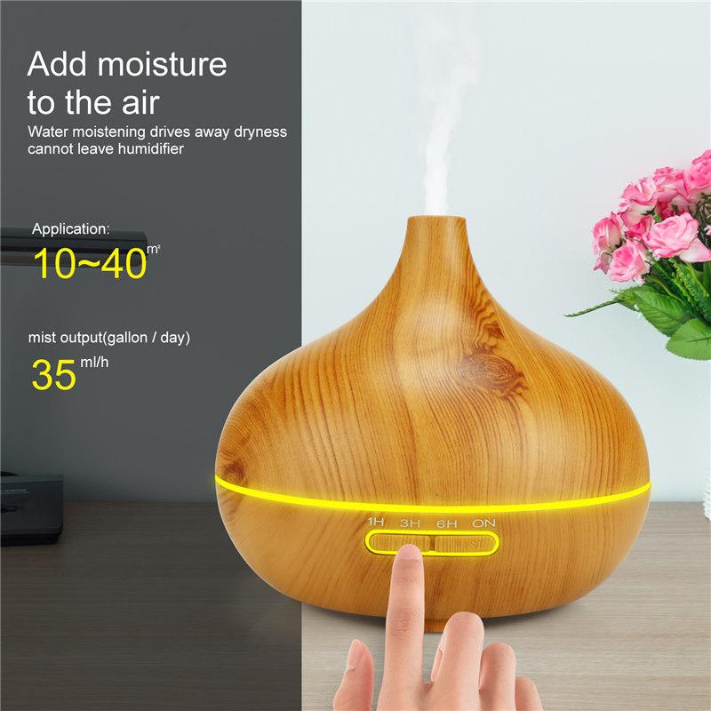 400Ml Tinh Máy Khuếch Tán Tinh Dầu Làm Thơm Phòng Siêu Âm Thanh Máy Tạo Độ Ẩm Không Khí Tự Động Xác Định Điều Khiển Từ Xa Humidificador