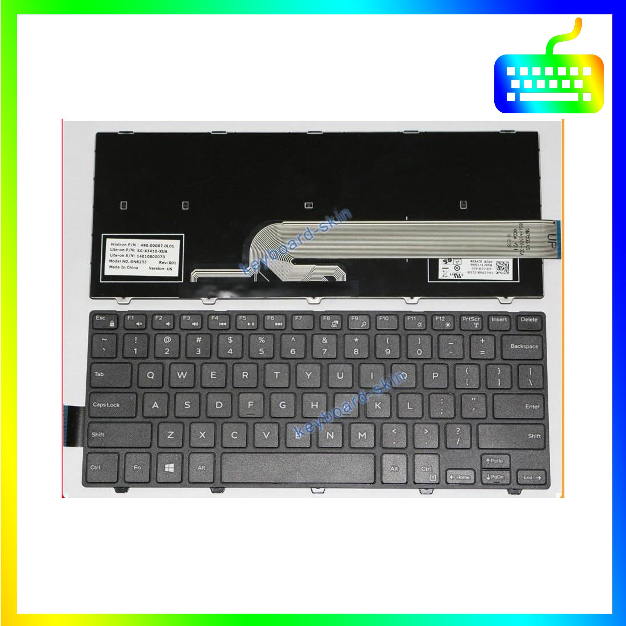 Bàn phím dành cho laptop Dell Inspiron 5448 N544814 544814 5000 5448 Không Led - Phím Zin - Hàng Chính Hãng