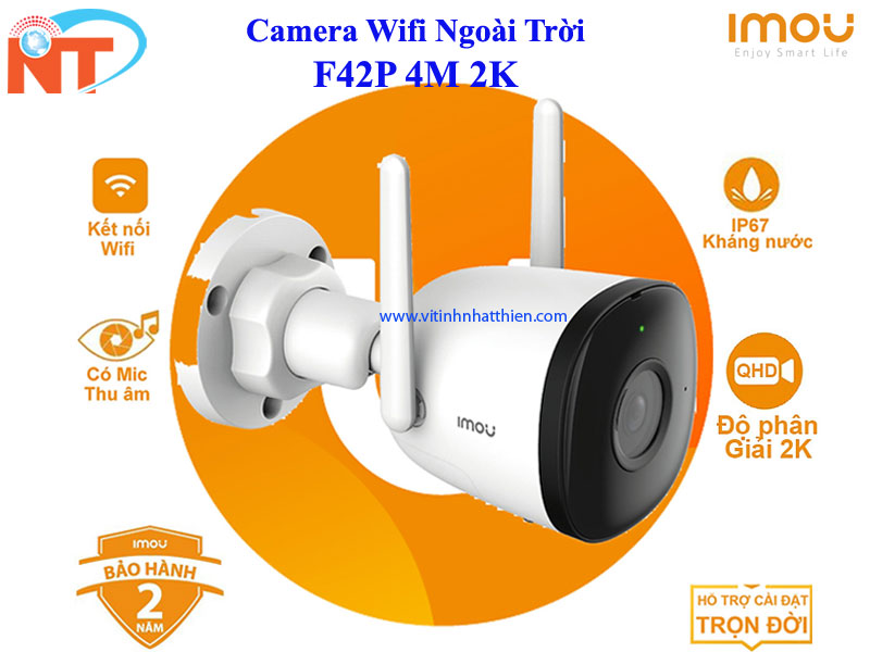 CAMERA IP WIFI Ngoài Trời IMOU IPC F42P IMOU 4.0MP - HÀNG CHÍNH HÃNG