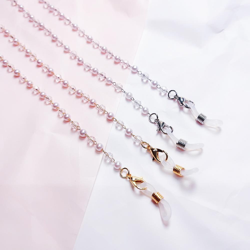 Dây đeo mắt kiếng dây đeo gọng kính mimxx hạt châu và hạt cườm độc đáo sang chảnh ấn tượng