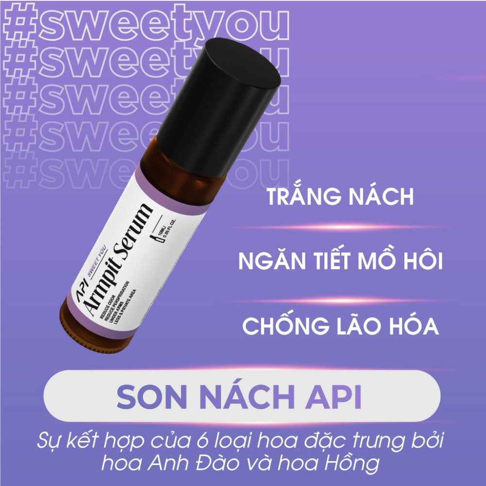 Son Nách Api - Lăn Khử Mùi Hôi Nách Hương Quyến Rũ Mee Natural Cho Nam Và Nữ 10ml