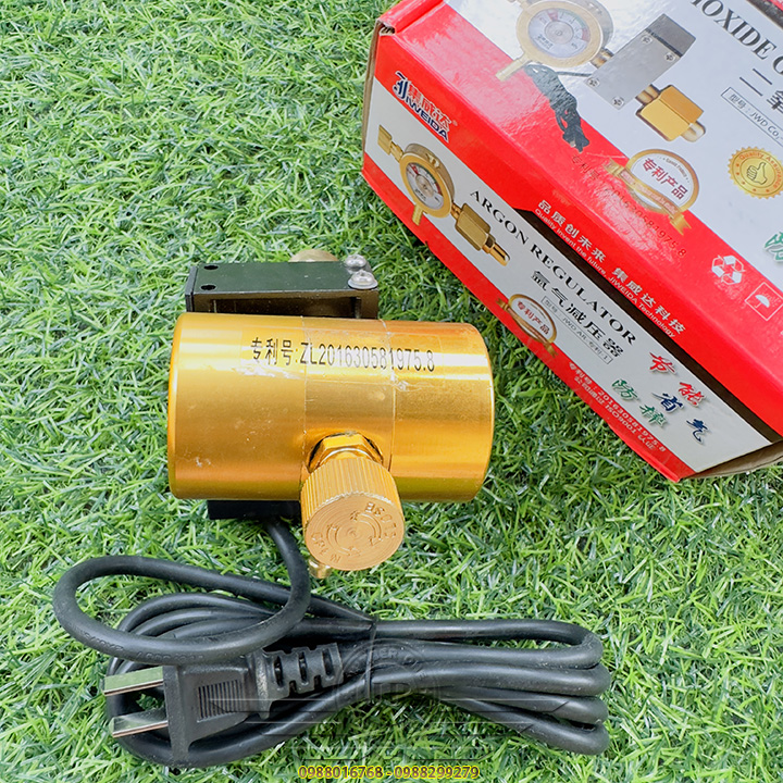 Đồng Hồ Hàn Mig Tiết Kiệm Khí Co2 220V Ren Ngoài