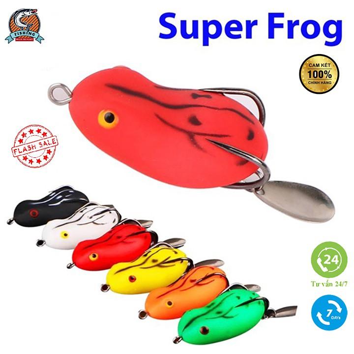 Mồi giả câu cá lóc, Nhái hơi lure Super Frog giá rẻ siêu nhậy AD-8