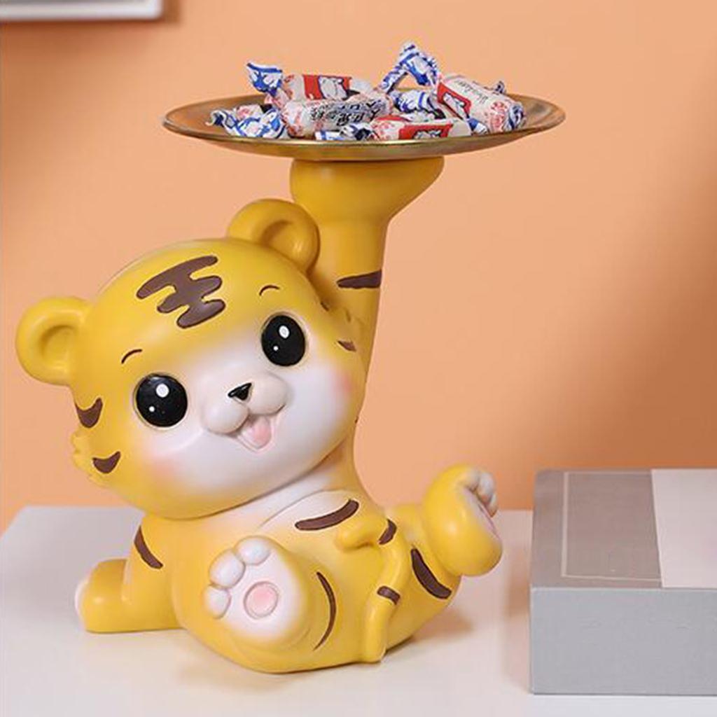 Tiger Bank Cartoon Coin Money Box Figurine Home Living Room Decor ...