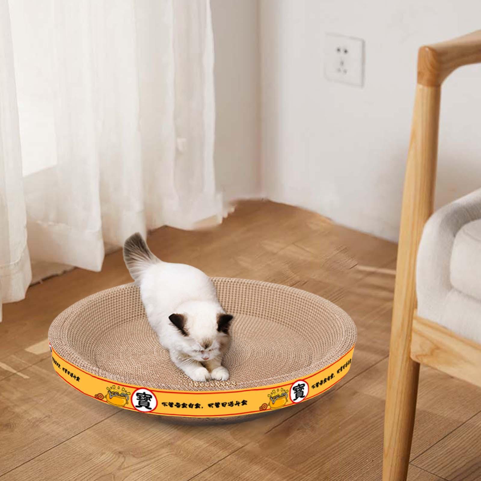 Cat Scratcher Cardboard Cat Scratcher Bowl Corrugated Scratch Pad Lounge Bed
