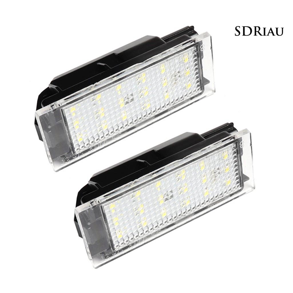 Bộ 2 Đèn Led Chiếu Sáng Biển Số Xe Cho Renault Clio Megane Master