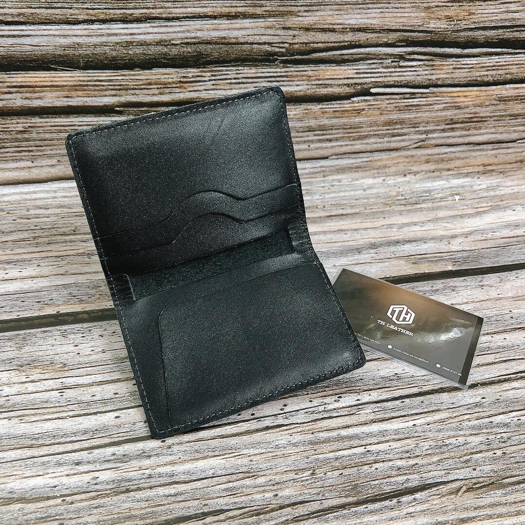 Ví Holder Card Da Bò Thật - Bóp Da Để Thẻ, Tiền Mặt - Ví Mini Cầm Tay Nhỏ Gọn - BH 24 Tháng
