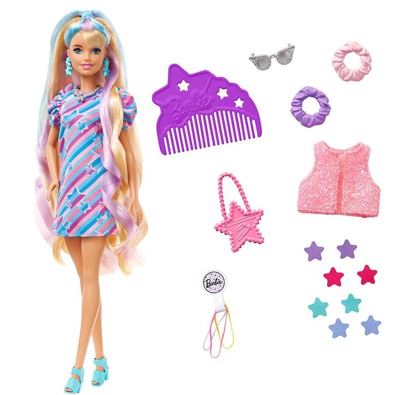 Bộ 4 búp bê Barbie và mái tóc thời trang sành điệu