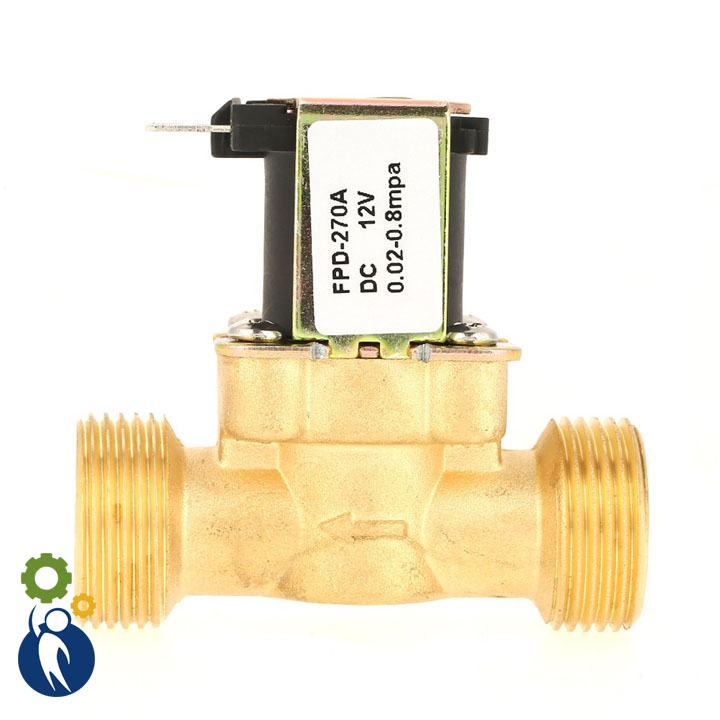 Van Điện Từ 220V Phi 27 Thường Đóng Thân Đồng