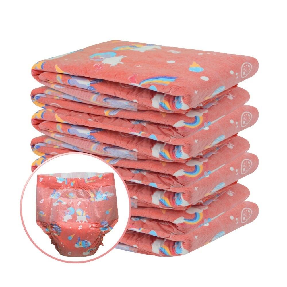 3 Abdl Người Lớn Tã Onesize Lớn Eo Cáo Đỏ Dễ Thương In DDLG Tã Giấy Dùng 1 Lần Tã Người Yêu Bebe Bố giả Dom