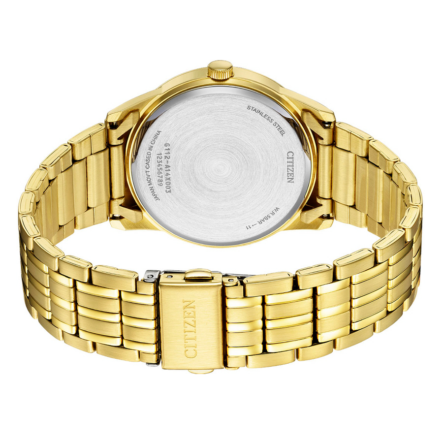 Đồng Hồ Nam Citizen Dây Thép Không Gỉ BI5002-57P - Mặt Vàng