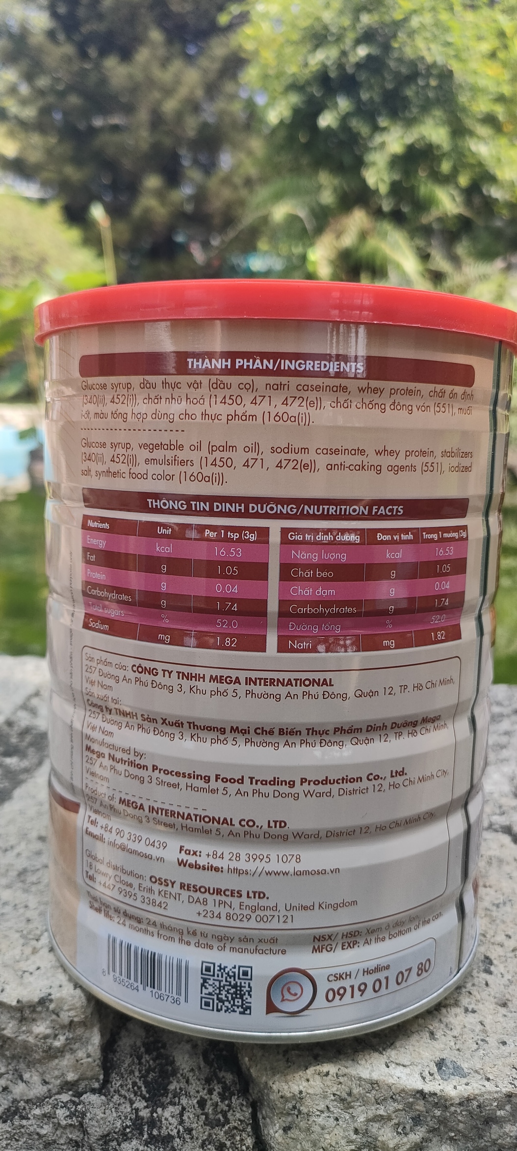 Bột Kem Pha Cà Phê Lamosa Creamer lon 1kg